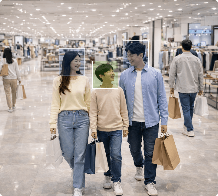 성인과 아동을 구분하여 카운팅