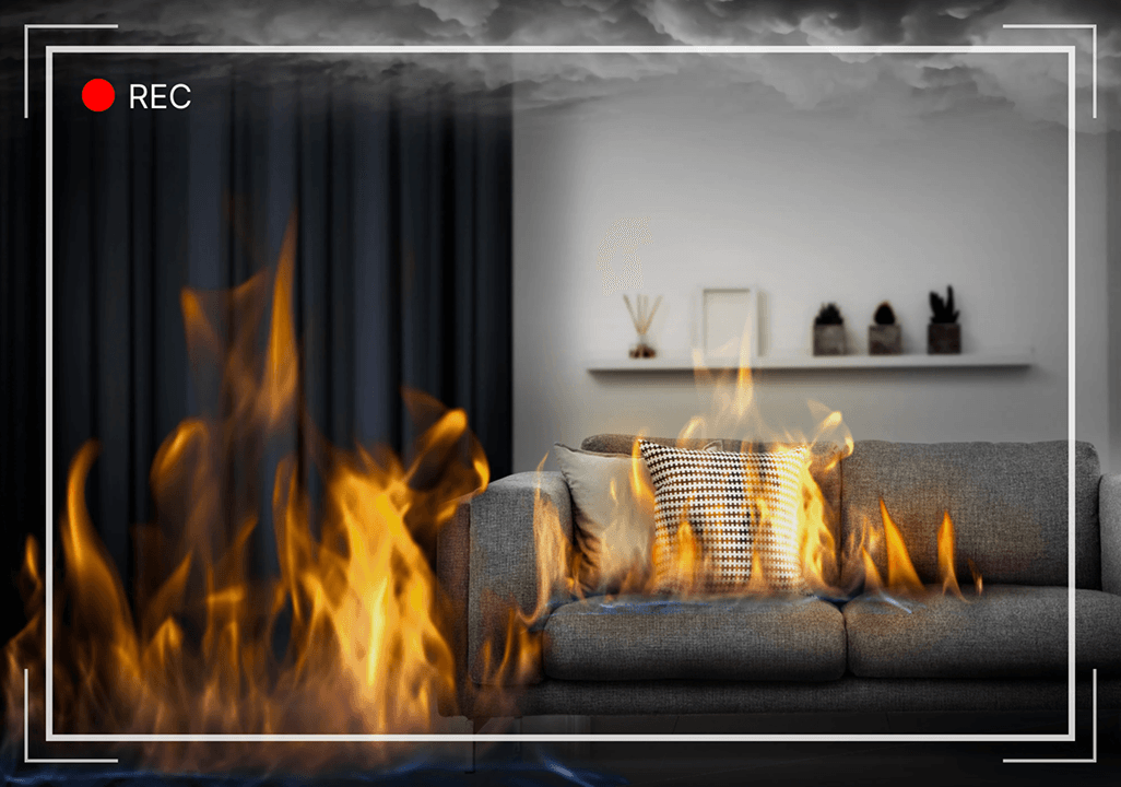 화재 감지를 영상으로 확인할 수 있을까요?